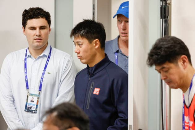 October 1, 2026, Tokyo, Japan: Kei Nishikori (Japan) attends a press conference, PK, Pressekonferenz after his match against Frances Tiafoe (USA) during the Kinoshita Group Japan Open Tennis Championships at Ariake Colosseum in Tokyo. The tournament runs from September 29 to October 6. Tennis 2026: Kei Nishikori Press Conference  - ZUMAm191 20261001_aap_m191_074 Copyright: xRodrigoxReyesxMarinx