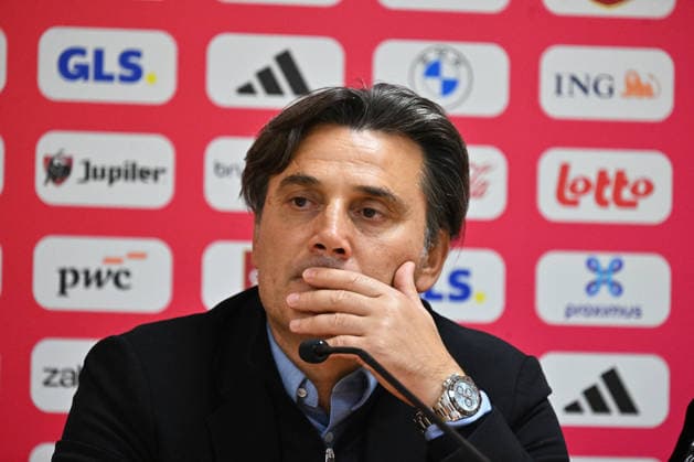 Turkiye Head Coach Montella and Arda Guler hold press conference, PK, Pressekonferenz ahead of Belgium match LIEGE, BELGIUM - OCTOBER 1: Turkiye national football team head coach Vincenzo Montella and national player Arda Guler (not seen) hold a joint press conference at the Maurice Dufrasne Stadium ahead of their UEFA Nations League League A Group 1 match against Belgium in Liege, Belgium on October 1, 2026. Dursun Aydemir Anadolu Liege Belgium. Editorial use only. Please get in touch for any other usage.  Copyright: x2026xAnadoluxDursunxAydemirx
