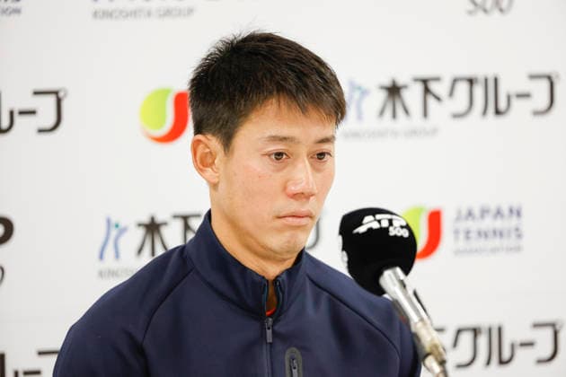 October 1, 2026, Tokyo, Japan: Kei Nishikori (Japan) attends a press conference, PK, Pressekonferenz after his match against Frances Tiafoe (USA) during the Kinoshita Group Japan Open Tennis Championships at Ariake Colosseum in Tokyo. The tournament runs from September 29 to October 6. Tennis 2026: Kei Nishikori Press Conference  - ZUMAm191 20261001_aap_m191_060 Copyright: xRodrigoxReyesxMarinx