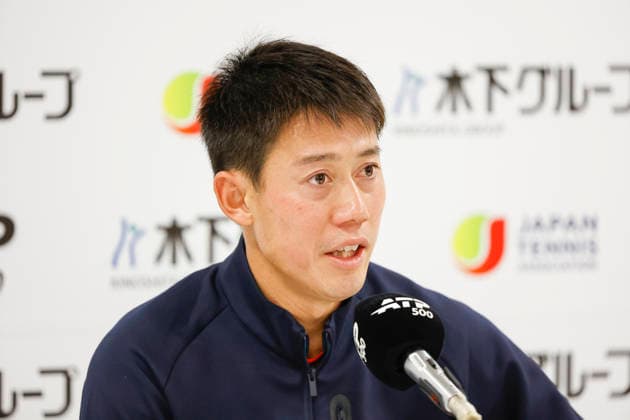 October 1, 2026, Tokyo, Japan: Kei Nishikori (Japan) speaks during a press conference, PK, Pressekonferenz after his match against Frances Tiafoe (USA) for the Kinoshita Group Japan Open Tennis Championships at Ariake Colosseum in Tokyo. The tournament runs from September 29 to October 6. Tokyo Japan - ZUMAm191 20261001_aap_m191_070 Copyright: xRodrigoxReyesxMarinx
