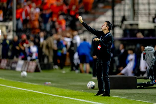 THESSALONIKI Netherlands head coach Xavi Hernandez during the UEFA Nations League match between Greece and the Netherlands at Toumba Stadium on October 1, 2026, in Thessaloniki, Greece. Photo by DeFodi Images