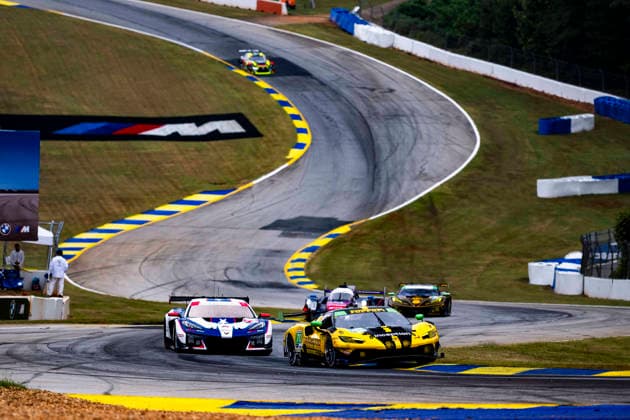 AUTO - IMSA - PETIT LE MANS 2026 70 IRIBE Brendan (usa), IRIBE Brendan (usa), SCHANDORFF Frederik (den), Inception Racing, Ferrari 296 GT3 Evo, action during the 2026 Motul Petit Le Mans, 11th round of the 2026 IMSA WeatherTech SportsCar Championship, from October 1 to 3, 2026 on the Michelin Raceway Road Atlanta in Braselton, Georgia, United States of America - BraseltonUnited States Copyright: xFabrizioxBoldonix