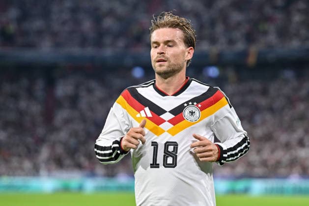 Maximilian Mittelstaedt of Germany watches the UEFA Nations League 2026-27 group stage match between Germany and Serbia at the Allianz Arena on October 1, 2026, in Munich, Germany. Photo by Harry Langer, DeFodi Images