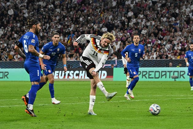 October 1, 2026, xsltx, Soccer UEFA Nations League, Germany vs. Serbia, Nemanja Gudelj (Serbia), Nick Woltemade, German National Soccer Team (DFB), Munich
