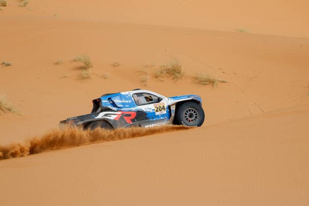 W2RC - RALLYE DU MAROC 2026 204 MIURA Akira (jpn), MONLEON Armand (esp), Toyota Hilux GR, Toyota Gazoo Racing W2RC, FIA W2RC, ULT T1+, action, during the Stage 3 of the Rallye du Maroc 2026, 4th round of the 2026 WR2C Championship from October 1, 2026 around Zagora, Morocco - AgadirMorocco Copyright: xFREDERICxLExFLOCxHx