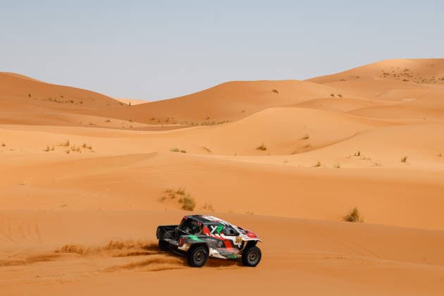 W2RC - RALLYE DU MAROC 2026 201 AL RAJHI Yazeed (ksa), ZENZ Dennis (ger), Toyota Hilux GR, Overdrive Racing, FIA W2RC, ULT T1+, action, during the Stage 3 of the Rallye du Maroc 2026, 4th round of the 2026 WR2C Championship from October 1, 2026 around Zagora, Morocco - AgadirMorocco Copyright: xFREDERICxLExFLOCxHx