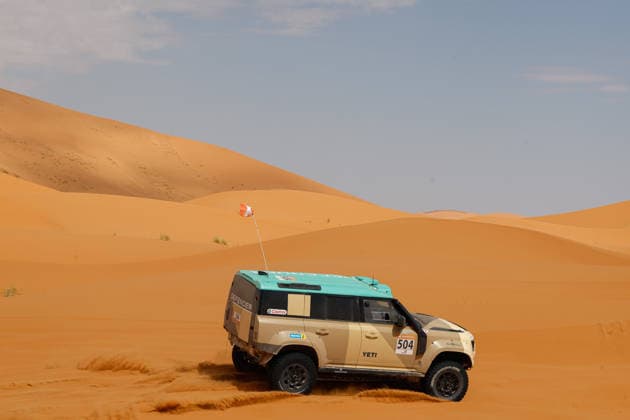 W2RC - RALLYE DU MAROC 2026 504 PRICE Sara (usa), BERRIMAN Sean (usa), Defender Dakar D7X-R, Defender Rally, FIA W2RC, STK STK, action, during the Stage 3 of the Rallye du Maroc 2026, 4th round of the 2026 WR2C Championship from October 1, 2026 around Zagora, Morocco - AgadirMorocco  Copyright: xFREDERICxLExFLOCxHx