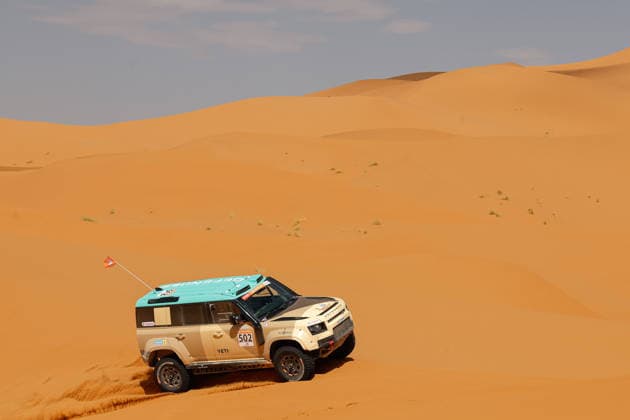 W2RC - RALLYE DU MAROC 2026 502 BACIUSKA Rokas (ltu), VIDAL Oriol (esp), Defender Dakar D7X-R, Defender Rally, FIA W2RC, STK STK, action, during the Stage 3 of the Rallye du Maroc 2026, 4th round of the 2026 WR2C Championship from October 1, 2026 around Zagora, Morocco - AgadirMorocco Copyright: xFREDERICxLExFLOCxHx