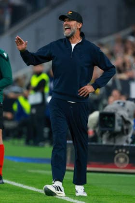 UEFA Nations League, Matchday 26-27: Germany vs. Serbia on October 1, 2026, at the Allianz Arena in Munich. Coach Jürgen Juergen Klopp of Germany shouts instructions. MH
