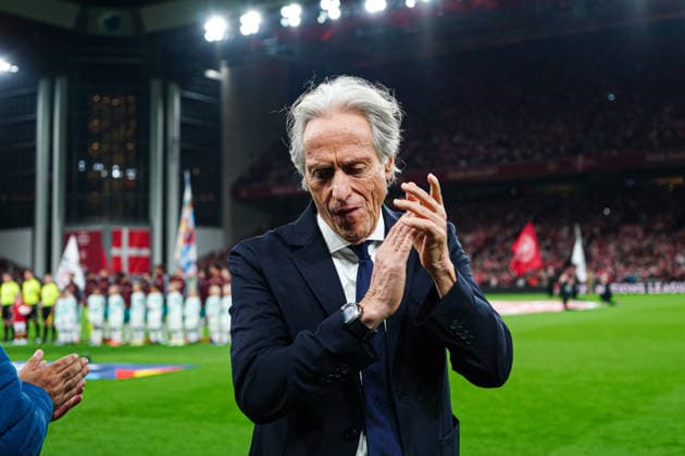 Jorge Jesus, Portugal; Coach, DEN, Denmark vs. Portugal, Soccer, UEFA Nations League A, Group 4, Matchday 3, 2026–2027 Season, October 1, 2026, DEN, Denmark vs. Portugal, Soccer, UEFA Nations League A, Group 4, Matchday 3, 2026–2027 Season, October 1, 2026, Copenhagen Copyright: xEibner-Pressefoto MarcelxvonxFehrnx EP_MFN