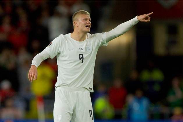 RECORD DATE NOT STATED Football - UEFA Nations League - Group A4 - Wales v Norway CARDIFF, WALES - Thursday, October 1, 2026: Norway s Erling Haaland during the UEFA Nations League Group A4 Matchday 3 match between Wales and Norway at the Cardiff City Stadium. (Photo by David Rawcliffe Propaganda) CARDIFF Cardiff City Stadium CARDIFF WALES  Copyright: xDavidxRawcliffex 2026-10-01-Wales_v_Norway-045