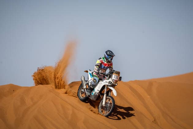 W2RC - RALLYE DU MAROC 2026 135 POUGET Guillaume (fra), GP Sandstorm Racing Team, Kove 450 Rally, FIM W2RC, Rally 2 MM, action, during the Stage 3 of the Rallye du Maroc 2026, 4th round of the 2026 WR2C Championship from October 1, 2026 around Zagora, Morocco - AgadirMorocco Copyright: xFREDERICxLExFLOCxHx