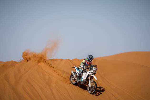 W2RC - RALLYE DU MAROC 2026 135 POUGET Guillaume (fra), GP Sandstorm Racing Team, Kove 450 Rally, FIM W2RC, Rally 2 MM, action, during the Stage 3 of the Rallye du Maroc 2026, 4th round of the 2026 WR2C Championship from October 1, 2026 around Zagora, Morocco - AgadirMorocco Copyright: xFREDERICxLExFLOCxHx