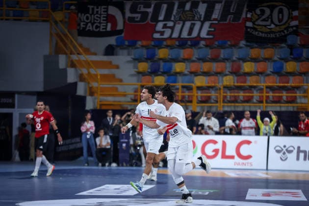 Zamalek V Al Ahly - 19th IHF Men s Club World Championship, WM, Weltmeisterschaft 2026 - Bronze Medal Match Mohamed ELBATTAWI, number 4, and Mohamed ELNAKKADY, number 11, of Zamalek play during the 19th IHF Men s Club World Championship 2026 Bronze medal match between Zamalek and Al Ahly at the New Administrative Capital Covered Hall on October 1, 2026. New Cairo -New Capital Egypt  Copyright: xAymanxArefx originalFilename:aref-notitle261001_nplwA