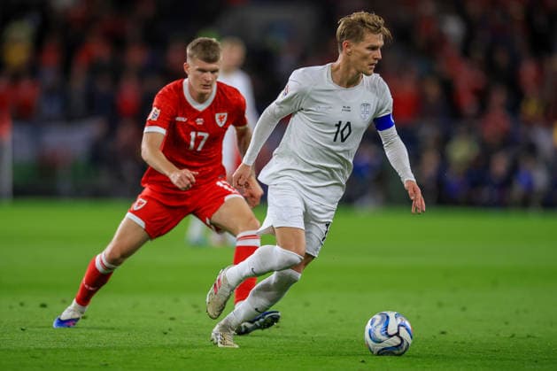 Wales v Denmark UEFA Nations League Martin Odegaard Of Norway during the UEFA Nations League Group D match at the Cardiff City Stadium, Cardiff 01 10 2026 UK Newspapers OUT Copyright: xGeraintxNicholasx FIL-24019-0041