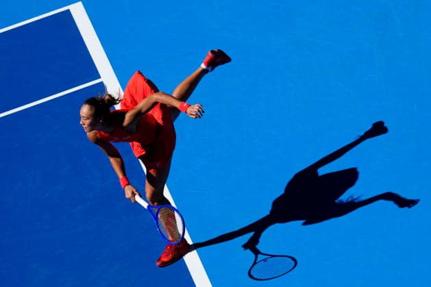 October 1, 2026, Beijing, China: Qinwen Zheng of China plays against Han Shi of China ( not in view) during the Women s singles match on day two of the China Open at the National Tennis Center. Beijing China - ZUMAs197 20261001_aaa_s197_175 Copyright: xPolyxFeix