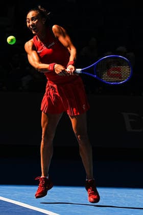 October 1, 2026, Beijing, China: Qinwen Zheng of China plays against Han Shi of China ( not in view) during the Women s singles match on day two of the China Open at the National Tennis Center. Beijing China - ZUMAs197 20261001_aaa_s197_168 Copyright: xPolyxFeix