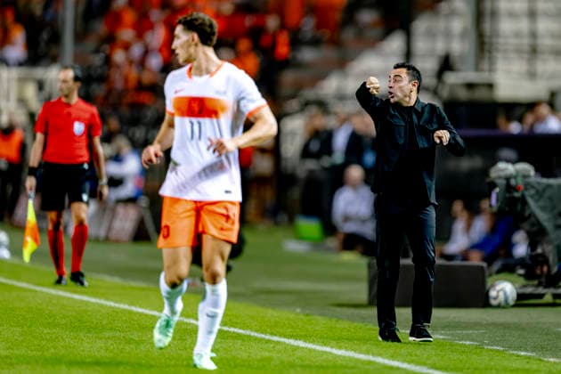 THESSALONIKI: Netherlands head coach Xavi Hernandez during the UEFA Nations League match between Greece and the Netherlands at Toumba Stadium on October 1, 2026, in Thessaloniki, Greece. Photo by DeFodi Images