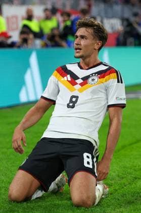 Tom Bischof celebrates Germany s 1-0 goal, Germany vs. Serbia, Soccer, UEFA Nations League, Matchday 3, October 1, 2026, Munich, Bavaria, Germany Copyright: xkolbert-press ChristianxKolbertx