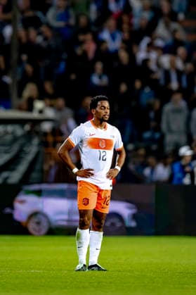 THESSALONIKI: Netherlands defender Jurriën Timber is disappointed after conceding a goal during the UEFA Nations League match between Greece and the Netherlands at Toumba Stadium on October 1, 2026, in Thessaloniki, Greece. Photo by DeFodi Images