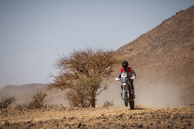 W2RC - RALLYE DU MAROC 2026 104 BONELLO Anthony (can), Nomadik and Co, KTM 450 Rally Factory Replica, FIM W2RC, Rally 2, action, during the Stage 1 of the Rallye du Maroc 2026, 4th round of the 2026 WR2C Championship from September 29, 2026 between Agadir and Zagora, Morocco - AgadirMorocco  Copyright: xFREDERICxLExFLOCxHx