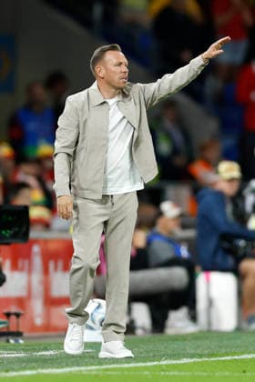 Cardiff, Wales, 1st October 2026. Craig Bellamy coach of Wales reacts during the Wales vs Norway UEFA Nations League match at the Cardiff City Stadium, Cardiff. Picture credit should read: Cody Froggatt Sportimage EDITORIAL USE ONLY. No use with unauthorised audio, video, data, fixture lists, club league logos or live services. Online in-match use limited to 120 images, no video emulation. No use in betting, games or single club league player publications. SPI_065_CF_WALES_NORWAY SPI-5050-0065