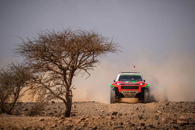 W2RC - RALLYE DU MAROC 2026 201 AL RAJHI Yazeed (ksa), ZENZ Dennis (ger), Toyota Hilux GR, Overdrive Racing, FIA W2RC, ULT T1+, action, during the Stage 1 of the Rallye du Maroc 2026, 4th round of the 2026 WR2C Championship from September 29, 2026 between Agadir and Zagora, Morocco - AgadirMorocco Copyright: xFREDERICxLExFLOCxHx