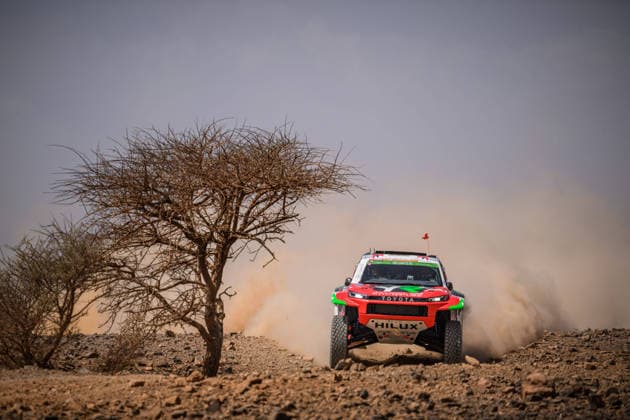 W2RC - RALLYE DU MAROC 2026 201 AL RAJHI Yazeed (ksa), ZENZ Dennis (ger), Toyota Hilux GR, Overdrive Racing, FIA W2RC, ULT T1+, action, during the Stage 1 of the Rallye du Maroc 2026, 4th round of the 2026 WR2C Championship from September 29, 2026 between Agadir and Zagora, Morocco - AgadirMorocco Copyright: xFREDERICxLExFLOCxHx