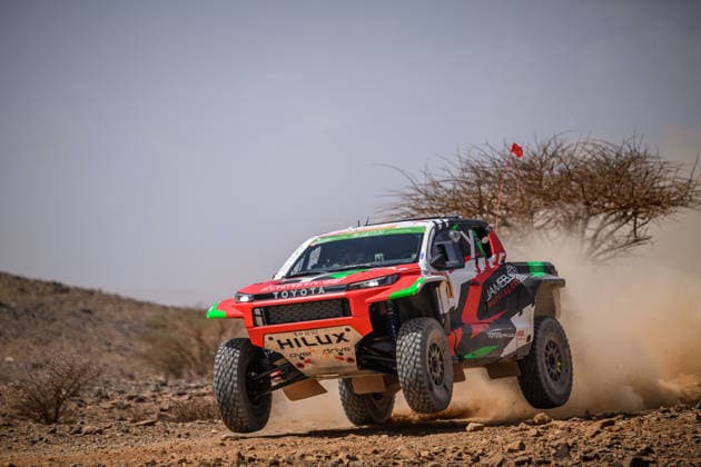 W2RC - RALLYE DU MAROC 2026 201 AL RAJHI Yazeed (ksa), ZENZ Dennis (ger), Toyota Hilux GR, Overdrive Racing, FIA W2RC, ULT T1+, action, during the Stage 1 of the Rallye du Maroc 2026, 4th round of the 2026 WR2C Championship from September 29, 2026 between Agadir and Zagora, Morocco - AgadirMorocco Copyright: xFREDERICxLExFLOCxHx