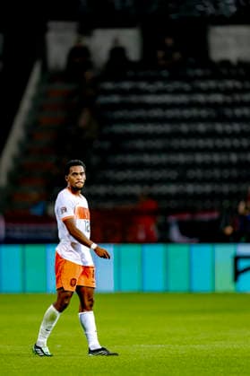 THESSALONIKI: Netherlands defender Jurriën Timber is frustrated by the goal during the UEFA Nations League match between Greece and the Netherlands at Toumba Stadium on October 1, 2026, in Thessaloniki, Greece. Photo by DeFodi Images