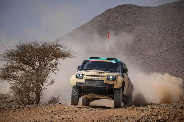 W2RC - RALLYE DU MAROC 2026 500 PETERHANSEL Stà phane (fra), METGE Michaël (fra), Defender Dakar D7X-R, Defender Rally, FIA W2RC, STK STK, action, during the Stage 1 of the Rallye du Maroc 2026, 4th round of the 2026 WR2C Championship from September 29, 2026 between Agadir and Zagora, Morocco - AgadirMorocco Copyright: xFREDERICxLExFLOCxHx