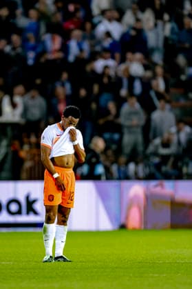 THESSALONIKI: Netherlands defender Jurriën Timber is disappointed by the goal during the UEFA Nations League match between Greece and the Netherlands at Toumba Stadium on October 1, 2026, in Thessaloniki, Greece. Photo by DeFodi Images