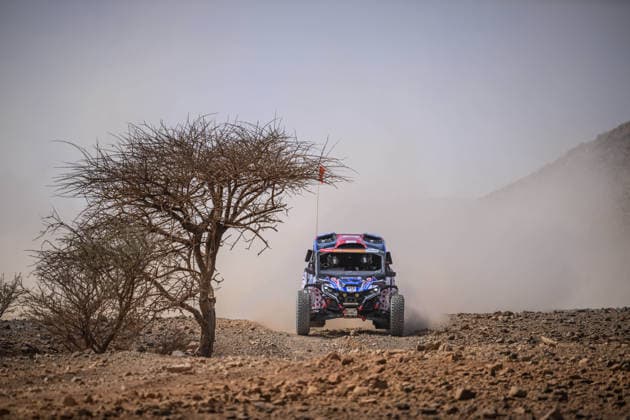 W2RC - RALLYE DU MAROC 2026 415 LEPIETRE Benoit (fra), RELMY-MADINSKA Rodrigue (fra), BRP Can-Am Maverick R, BTR, SSV SSV1, action, during the Stage 1 of the Rallye du Maroc 2026, 4th round of the 2026 WR2C Championship from September 29, 2026 between Agadir and Zagora, Morocco - AgadirMorocco  Copyright: xFREDERICxLExFLOCxHx