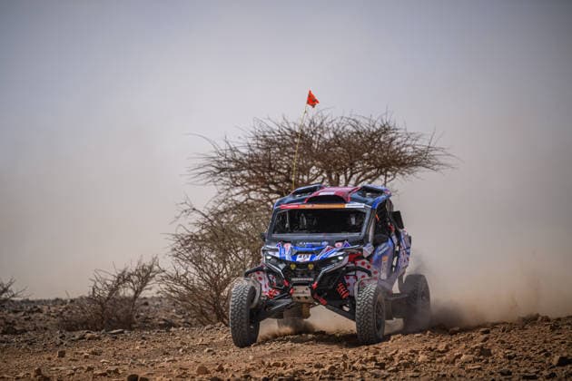W2RC - RALLYE DU MAROC 2026 415 LEPIETRE Benoit (fra), RELMY-MADINSKA Rodrigue (fra), BRP Can-Am Maverick R, BTR, SSV SSV1, action, during the Stage 1 of the Rallye du Maroc 2026, 4th round of the 2026 WR2C Championship from September 29, 2026 between Agadir and Zagora, Morocco - AgadirMorocco  Copyright: xFREDERICxLExFLOCxHx