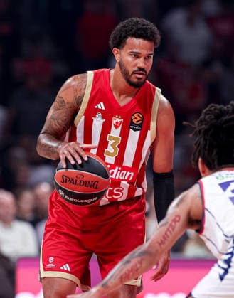 Crvena Zvezda v Efes, Euroleague, season 2026 2027, round 3 Belgrade, Serbia. 1th Oct, 2026. Crvena Zvezda s Nick Weiler-Babb during Euroleague basketball match between Crvena Zvezda (Red Star) and Anadolu Efes Istanbul on October 1. 2026. in Belgrade, Serbia. Belgrade Serbia Copyright: xPedjaxMilosavljevic STARSPORTx x2026x