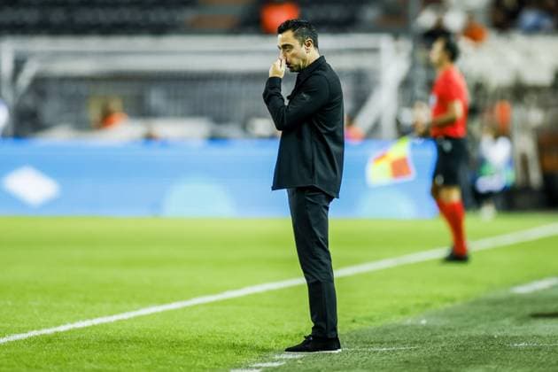 THESSALONIKI - Netherlands coach Xavi Hernandez during the UEFA Nations League match between Greece and the Netherlands at Toumba Stadium on October 1, 2026, in Greece. KOEN VAN WEEL ANP xVIxANPxSportx xxANPxIVx 571094902 originalFilename: 571094902