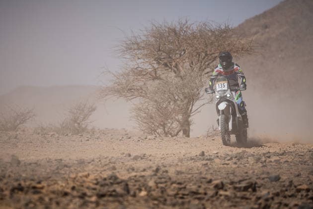 W2RC - RALLYE DU MAROC 2026 135 POUGET Guillaume (fra), GP Sandstorm Racing Team, Kove 450 Rally, FIM W2RC, Rally 2 MM, action, during the Stage 1 of the Rallye du Maroc 2026, 4th round of the 2026 WR2C Championship from September 29, 2026 between Agadir and Zagora, Morocco - AgadirMorocco Copyright: xFREDERICxLExFLOCxHx