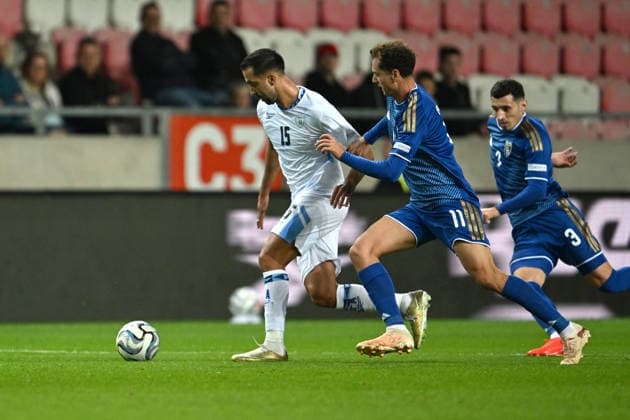 IPA89190102 - Eliel Peretz (Israel) during the Nations League, Matchday 3, League B Group B3, between Israel and Kosovo on October 1, 2026, at Nagyerdei Stadium in Debrecen, Hungary  Copyright: xVincenzoxOrlando IPAxSportx xx IPA89190102