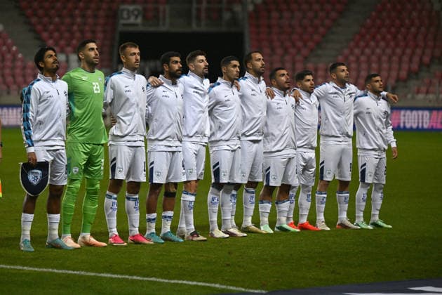 SOCCER - UEFA Nations League - Israel vs. Kosovo Photo by IPA ABACAPRESS.COM89189487 - The Kosovo national team, Nationalteam during the Nations League phase, Matchday 3, League B Group B3, in the match between Israel and Kosovo on October 1, 2026, at Nagyerdei Stadium in Debrecen, Hungary Haifa Israel  Copyright: xIPAxSport ABACAx