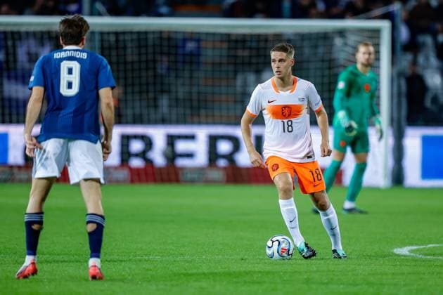 THESSALONIKI , 01-10-2026 , Toumba Stadium , season 2026 2027 , UEFA Nations League football , match between Greece and The Netherlands. picture shows Netherlands player Joey Veerman Greece - Netherlands  x207789648x Copyright: