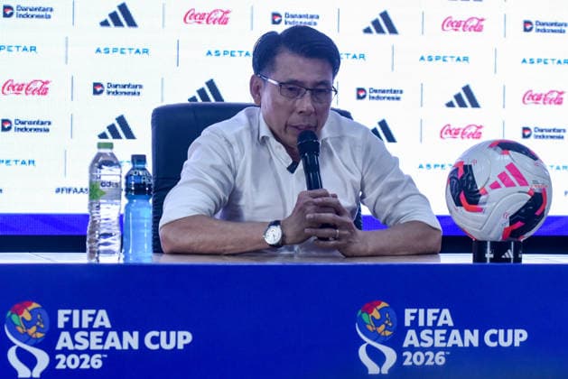 October 1, 2026, Bandung, West Java, Indonesia: TAN CHENG HOE head coach of the Malaysian national team, Nationalteam spoke to the media at the post-match press conference, PK, Pressekonferenz after his team defeated the Singapore national team 6â€0 in the FIFA ASEAN Cup 2026 at Si Jalak Harupat Stadium in Bandung, Indonesia. FIFA ASEAN CUP 2026: MALAYSIA VS SINGAPORE: POST MATCH PRESS CONFERENCE - ZUMAr272 0868348464st Copyright: xDimasxRachmatsyahx