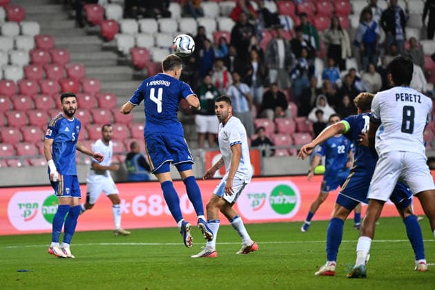 IPA89190336 - Ilir Krasniqi (Kosovo) during the Nations League, Matchday 3, League B, Group B3, between Israel and Kosovo on October 1, 2026, at the Nagyerdei Stadium in Debrecen, Hungary  Copyright: xVincenzoxOrlando IPAxSportx xx IPA89190336