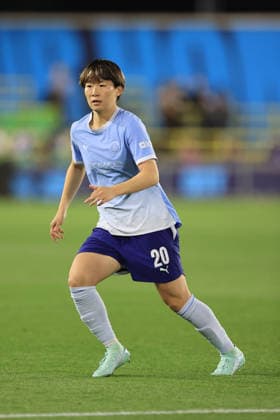 Manchester City Women gegen Real Madrid Women, 1. Oktober 2026, UEFA Women’s Champions League, Gruppenphase, Manchester City gegen Real Madrid, Aoba Fujino von Manchester City, Foto: Simon Stacpoole, Offside, Manchester, Großbritannien  Copyright: xSimonxStacpoolexOffside