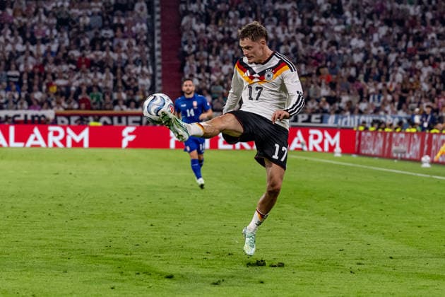Florian Wirtz, Germany, 17 GER, Germany vs. Serbia, Soccer, UEFA Nations League, League A, Matchday 3, 2026–2027 season, October 1, 2026 DFL DFB regulations prohibit any use of photographs as image sequences and or quasi-video. Photo: HMB Media, Heike Feiner Copyright: HMBxMedia HeikexFeiner