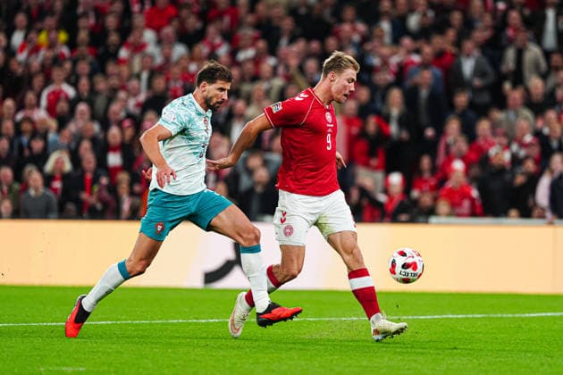 Goal for 2-2: Rasmus Hojlund, Denmark, 09 DEN, Denmark vs. Portugal, Soccer, UEFA Nations League A, Group 4, Matchday 3, 2026–2027 Season, October 1, 2026, DEN, Denmark vs. Portugal, Soccer, UEFA Nations League A, Group 4, Matchday 3, 2026–2027 season, October 1, 2026, Copenhagen Copyright: xEibner-Pressefoto MarcelxvonxFehrnx EP_MFN
