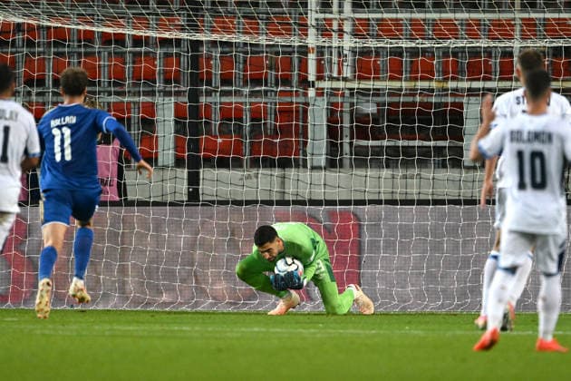 SOCCER - UEFA Nations League - Israel vs. Kosovo Photo by IPA ABACAPRESS.COM89190103 - Assaf Tzur (Israel) during the Nations League, Matchday 3, League B Group B3, between Israel and Kosovo on October 1, 2026, at Nagyerdei Stadion in Debrecen, Hungary Haifa Israel  Copyright: xIPAxSport ABACAx