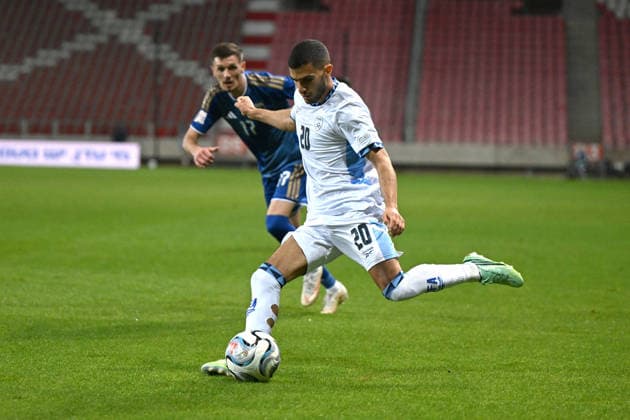 SOCCER - UEFA Nations League - Israel vs. Kosovo Photo by IPA ABACAPRESS.COM89190112 - Liel Abada (Israel) during the Nations League, Matchday 3, League B, Group B3, between Israel and Kosovo on October 1, 2026, at Nagyerdei Stadium in Debrecen, Hungary Haifa Israel  Copyright: xIPAxSport ABACAx