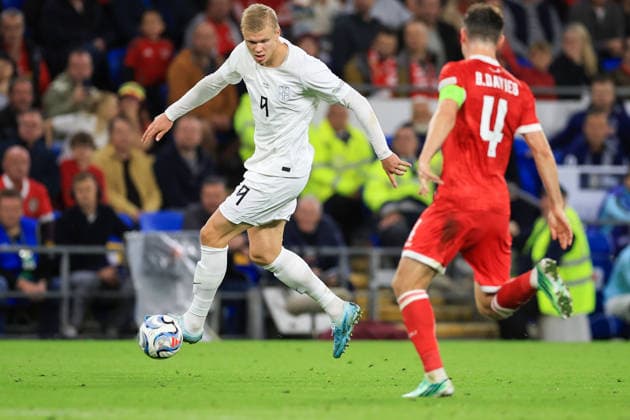 Wales v Denmark UEFA Nations League Erling Haaland Of Norway during the UEFA Nations League Group D match at the Cardiff City Stadium, Cardiff 01 10 2026 UK Newspapers OUT Copyright: xGeraintxNicholasx FIL-24019-0056