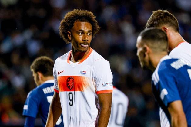 THESSALONIKI - Joshua Zirikzee of the Netherlands during the UEFA Nations League match between Greece and the Netherlands at the Toumba Stadium on 1 October 2026 in Thessaloniki, Greece. MARCEL TER BALS ANP UEFA Nations League 2026 27 xVIxANPxSportx xMarcelxterxBalsxIVx 571100788 originalFilename: 571100788