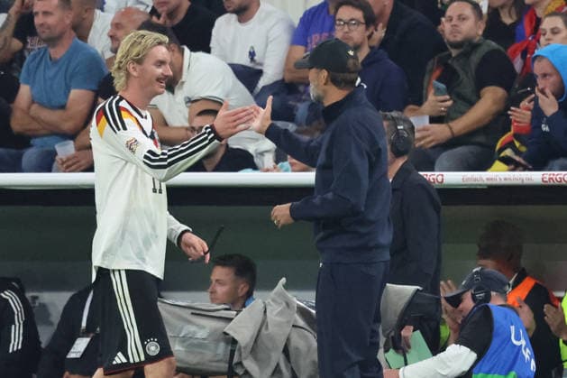 October 1, 2026, xrekx, Soccer, UEFA Nations League, Germany vs. Serbia, Substitution: Nick Woltemade, Germany, Jürgen Klopp, Coach, Germany, Munich